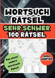 Cover von Wortsuchrätsel schwer- 4000 Wörter