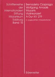 Cover von Wolfgang Amadé Mozarts Violinkonzert in A-Dur KV 219 in ausgewählten Interpretationen