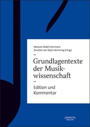 Cover von Grundlagentexte der Musikwissenschaft