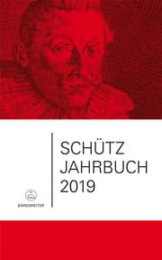 Cover von Schütz-Jahrbuch / Schütz-Jahrbuch 2019,41. Jahrgang