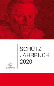 Cover von Schütz-Jahrbuch / Schütz-Jahrbuch 2020,42. Jahrgang