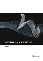 Cover von Händel-Jahrbuch / Händel-Jahrbuch 2022,68. Jahrgang
