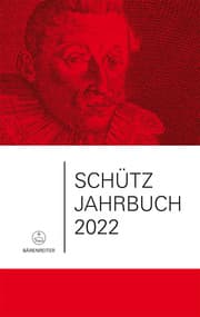Cover von Schütz-Jahrbuch / Schütz-Jahrbuch 2022,44. Jahrgang