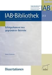 Cover von Erfolgschancen neu gegründeter Betriebe