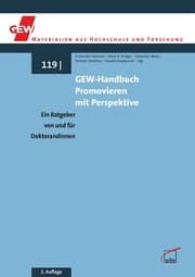 Cover von GEW-Handbuch Promovieren mit Perspektive
