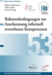 Cover von Rahmenbedingungen zur Anerkennung informell erworbener Kompetenzen in der Berufsbildung