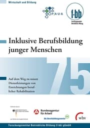 Cover von Inklusive Berufsbildung junger Menschen