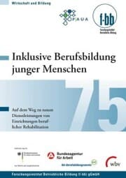 Cover von Inklusive Berufsbildung junger Menschen