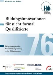 Cover von Bildungsinnovationen für nicht formal Qualifizierte