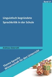 Cover von Linguistisch begründete Sprachkritik in der Schule