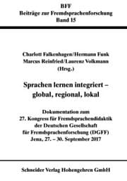 Cover von Sprachen lernen integriert - global, regional, lokal