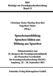 Cover von Sprachenausbildung - Sprachen bilden aus - Bildung aus Sprachen