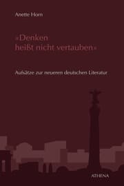 Cover von 'Denken heißt nicht vertauben'