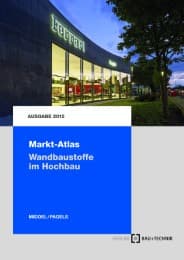 Cover von Markt-Atlas Wandbaustoffe im Hochbau