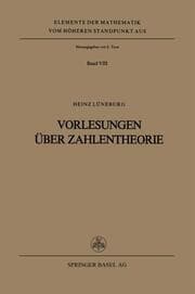 Cover von Vorlesungen über Zahlentheorie
