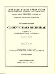 Cover von Mechanica sive motus scientia analytice exposita 1st part