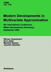 Cover von Modern Developments in Multivariate Approximation