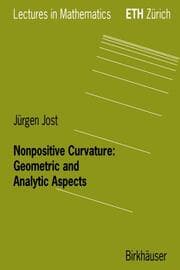 Cover von Nonpositive Curvature: Geometric and Analytic Aspects