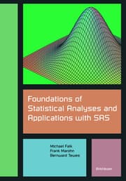 Cover von Foundations of Statistical Analyses and Applications with SAS