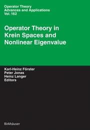 Cover von Operator Theory in Krein Spaces and Nonlinear Eigenvalue Problems