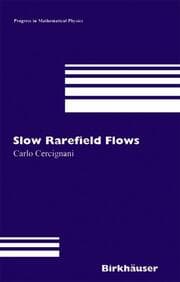 Cover von Slow Rarefied Flows