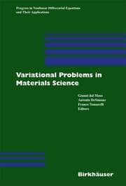 Cover von Variational Problems in Materials Science