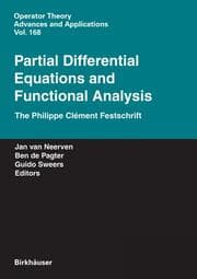 Cover von Partial Differential Equations and Functional Analysis