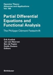 Cover von Partial Differential Equations and Functional Analysis