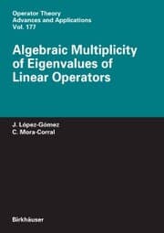 Cover von Algebraic Multiplicity of Eigenvalues of Linear Operators