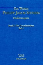 Cover von Paket Die Werke Philipp Jakob Speners - Studienausgabe