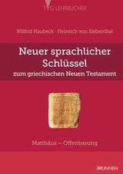 Cover von Neuer sprachlicher Schlüssel zum griechischen Neuen Testament