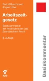 Cover von Arbeitszeitgesetz
