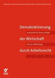 Cover von Demokratisierung der Wirtschaft durch Arbeitsrecht