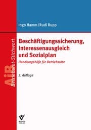 Cover von Beschäftigungssicherung, Interessenausgleich und Sozialplan