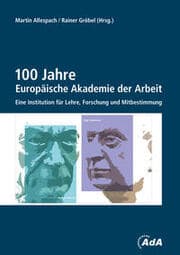 Cover von 100 Jahre Europäische Akademie der Arbeit