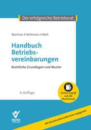 Cover von Handbuch Betriebsvereinbarungen
