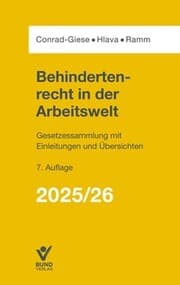 Cover von Behindertenrecht in der Arbeitswelt 2025/2026