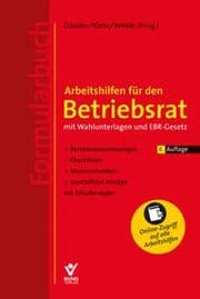 Cover von Arbeitshilfen für den Betriebsrat - mit Wahlunterlagen und EBR-Gesetz (Formularbuch)