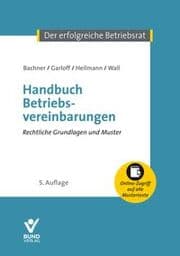 Cover von Handbuch Betriebsvereinbarungen