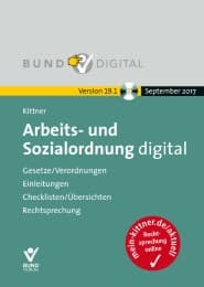 Cover von Arbeits- und Sozialordnung digital