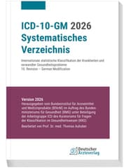 Cover von ICD-10-GM 2026 Systematisches Verzeichnis