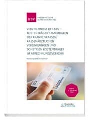 Cover von Verzeichnisse der KBV - Stand: 4. Quartal 2025