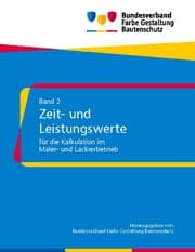 Cover von Zeit- und Leistungswerte für die Kalkulation im Maler- und Lackierbetrieb