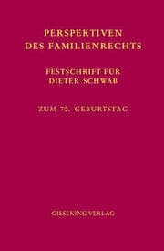 Cover von Perspektiven des Familienrechts