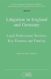 Cover von Litigation in England and Germany