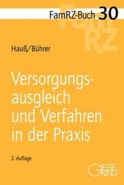 Cover von Versorgungsausgleich und Verfahren in der Praxis