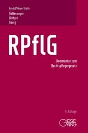 Cover von RPflG