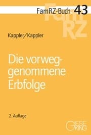 Cover von Die vorweggenommene Erbfolge