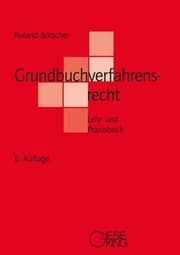 Cover von Grundbuchverfahrensrecht
