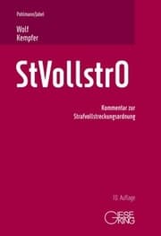 Cover von Strafvollstreckungsordnung
